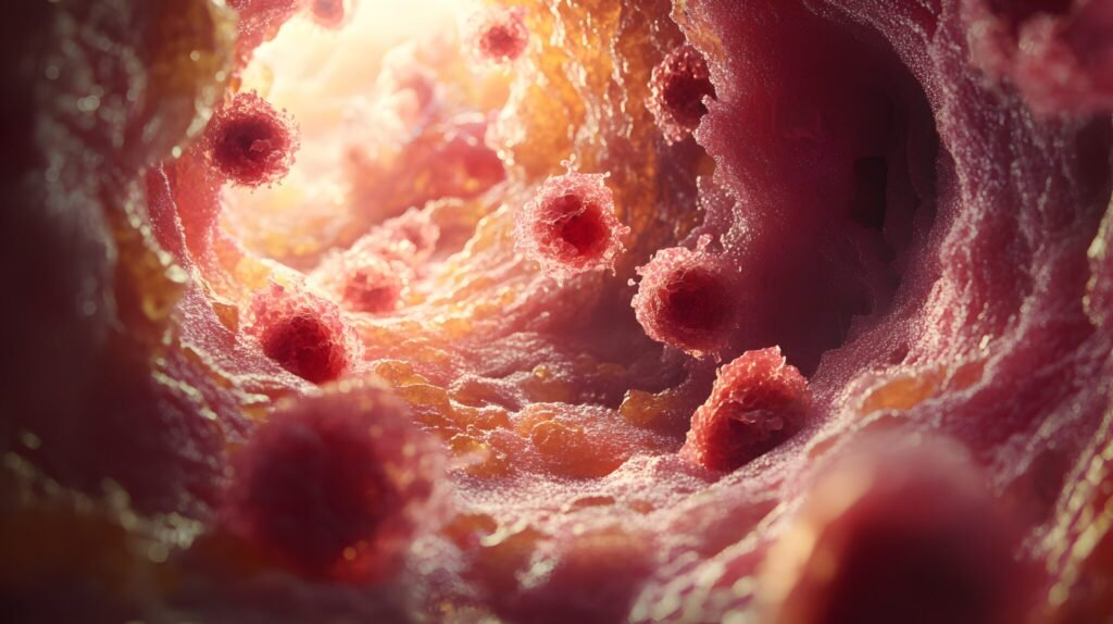 Artistic rendering of advanced glycation end products (AGEs)